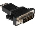 Adapter, DVI-D 24+1-stifts kontakt - HDMI-sockel